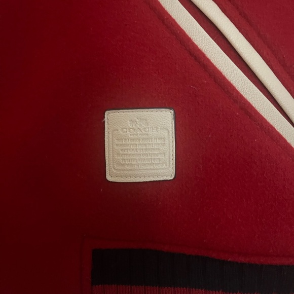 Coach • Varsity Wool & Leather Rocket Ship Patch Bomber Jacket US 8 RARE EUC - Picture 6 of 6